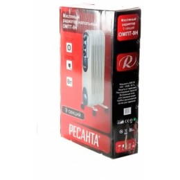 Масляный обогреватель РЕСАНТА ОМПТ- 9Н [67/3/4] 2,0кВт, 450?140?650, 9 секций, 9,7 кг }